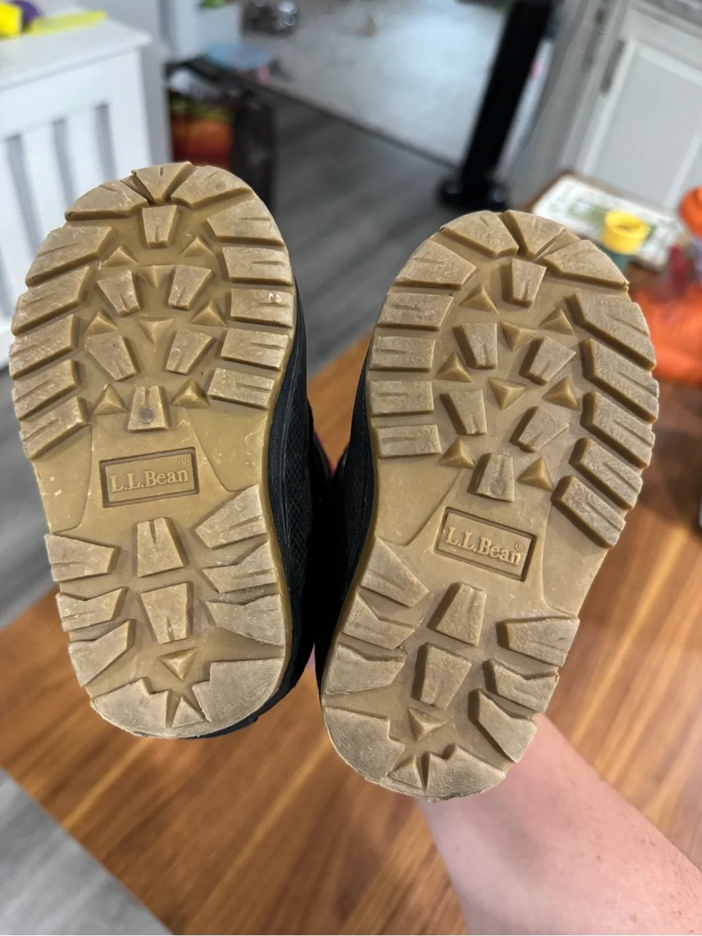 L.L. Bean Toddler Hot Pink and Black Insulated Snow Boots